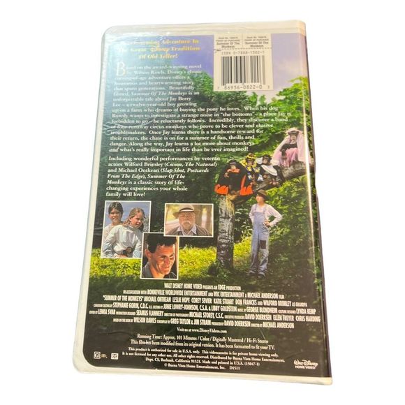 Vintage Walt Disney Children’s Movies Lot Of 3‎ VHS Tapes Summer Of Monkeys More - Picture 6 of 12